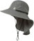 TOP-EX XL/XXL UPF 50 Sonnenhut Herren Breite Krempe Sonnenschutz Mütze Wasserdicht Outdoor Trekking Hut mit Nackenschutz Safari Sommer Mütze Faltbar 94599_Grau M/L