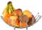 Innoteck Essentials Chrome Fruit Bowl Nest Shape - Wire Basket - Storage for Fruit, Vegetables, Snacks, and More - Decorative Centerpiece for Kitchen, Table Countertop, and Pantry