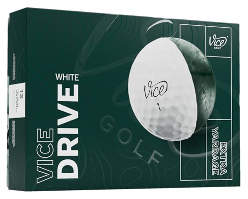 Vice Drive Golfbälle (Modell 2025) (Weiß)