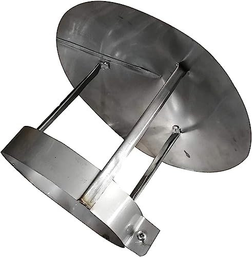 Stainless Steel Chimney Cowl Bird Guard Chimney Pot Cap High Top Versatile Chimney Capper (290mm)