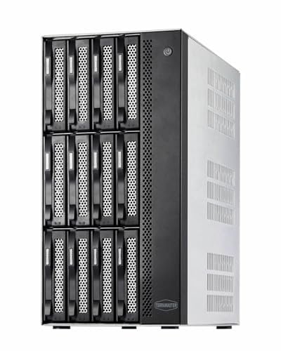 TERRAMASTER T12-500 Pro NAS Storage - 12Bay Core i7 1255U 10-Cores 12-Threads CPU, 16GB DDR5, Dual 10GbE Ports, Network Attached Storage Peak Performance for Business (Diskless)