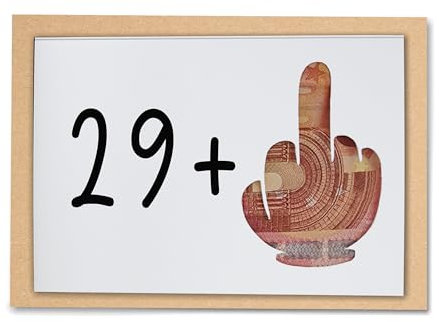 Freche Karten - 30. geburtstag Mann - Geldgeschenk Geburtstag - lustige Geburtstagskarten für Männer - geschenk 30 geburtstag mann - Geschenk Geld Freund 30 Jahre - DIN A6 (29+1)