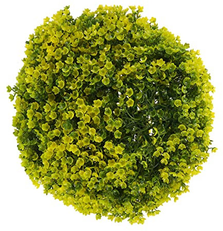 Ciieeo Buchsbaum Farbbeständig Dekorativer Künstlich Grasball aus Kunststoff 50cm Realistisch für Haus und Außenbereich