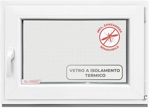 Ventana de sótano de 40 x 100 cm, 3 acristalamientos, ventana de plástico, perfil de 76 mm, DIN derecha, 400 x 1000 mm, perfecta para ventanas de jardín, ventanas de garaje y sótano con sistema de