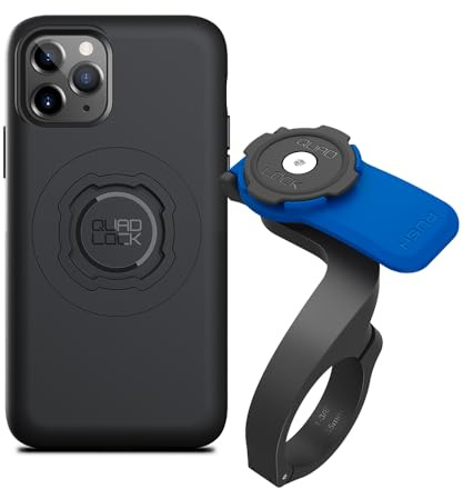 Quad Lock Out Front Handlebar Bike Phone Mount (V3) with MAG Phone Case for iPhone 11 Pro