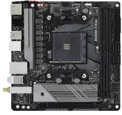 Game motherboard Fit For ASROCK B550M-ITX/AC AM4 B550 Mini-ITX Motherboard For Ryzen 9/5/7 5800X3D 5600X 3600 CPU DDR4 HDMI PCI-E X1 M.2 Gaming Mainboard