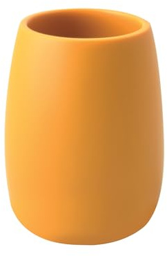 Spirella - Vaso Sven Saffron en Poliresina, un Accesorio práctico y Elegante para tu baño, fácil de Limpiar y Especialmente Resistente a la Humedad.