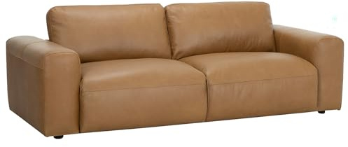 3-Sitzer Sofa BIG GEORGE - 245cm - cognac - Echtleder - Taschenfederkern