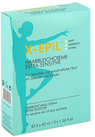X-Epil Epil - X Décoloration Des Cheveux Crème Sensitive 2x40 G