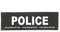 Julius-K9 162LR-K-30034 Klettaufschrift, Police, klein, schwarz