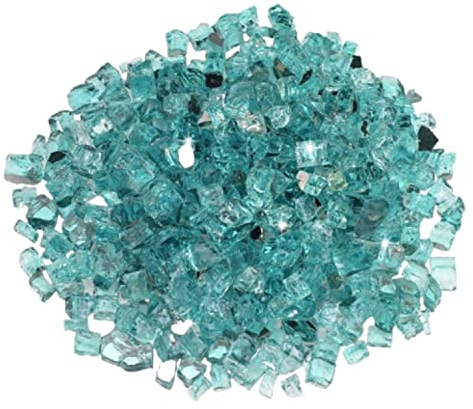 American Fireglass 10-Pound Reflectante Hoguera de Vidrio Cristal con Chimenea Fuego y Cristal, 1/5,08 cm, Cobre