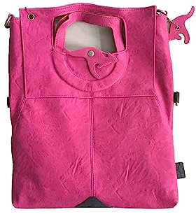KangaROOS JEAN cliffhanger bag (set) B0171, Damen Schultertaschen, Pink (lillipilli), 32x40x3 cm (B x H x T)