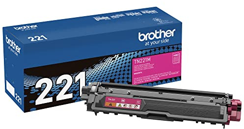 Brother TN-221M DCP-9015 9020 HL-3140 3150 3170 3180 MFC-9130 9140 9330 9340 Toner Cartridge (Magenta) in Retail Packaging