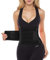 YIANNA Ceinture de Sudation Femme Homme Abdominale Gaine Amincissante Ventre Plat Waist Trainer Belt Serre Taille Corset Minceur Noir, 8002 Size L