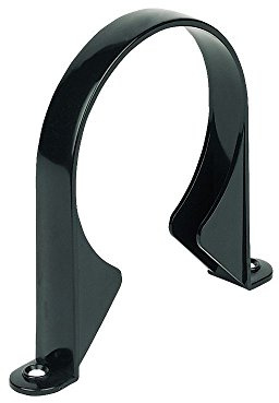 110mm Soil Pipe Clip Black - Pack of 2- Soil Pipe and Ring Seal Fittings