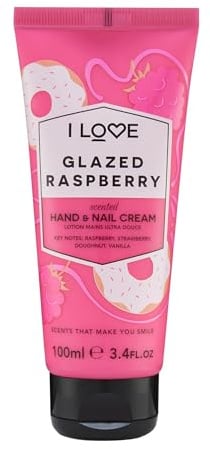 I Love Signature Glazed Raspberry Rejuvenating Hand and Nail Cream Containing Shea Butter & Organic Coconut Oil 100 ml