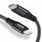 ESR Cavo da USB C a Lightning, (2 m, Certificato MFi), Cavo Intrecciato in Nylon, Ricarica Veloce PD per iPhone 14/14 Plus/14 Pro/14 PRO Max, iPhone Serie 13/12, iPhone SE 2022/11/XR/XS Max, Nero