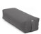 bodhi Yoga Salamba Bolster Eco | Waschbarer Bezug aus 100% Bio-Baumwolle | Yogarolle eckig mit Bio Dinkelfüllung | Yogakissen groß für Restoratives Yoga | Maße: 63,5 x 26,5 x 20,5 cm (anthrazit)