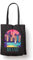 BLAK TEE Miami Florida Skyline Organic Cotton Reusable Shopping Bag Black