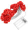 FRCOLOR 1 set Rose Battery String Lights,Valentine Red Romantic Flower LED Party Decoration for Wedding Bedroom
