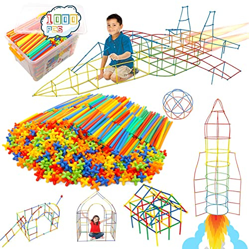 WYSWYG de Construction, Jouets de Construction, 3, 4, 5, 6 Ans et Plus, Jouets éducatifs pour Enfants, Jeux éducatifs créatifs pour garçons et Filles,1000 pcs