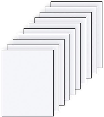 Aluverbundplatte 10 Stück Set 3-6 mm Aluminium Verbund Platte Weiß Materialstärke und Größe Wählbar (3mm, DIN A5 210x148mm)