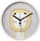 Hama Kinder Wanduhr Lucky Lion ohne Ticken (runde Kinderuhr mit Löwen Motiv, batteriebetriebene Quarz Wanduhr mit Sekundenzeiger, Kinderzimmer, ideal als Lernuhr, Durchmesser 25 cm) weiß