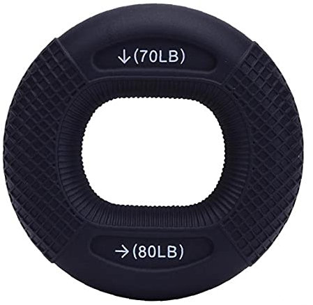 PiniceCore Silikon-justierbare Handgriff 70-80lb Gripping Ring Finger Unterarm Trainer Carpal Expander-Muskel-Trainings Fitnessraum Fitness