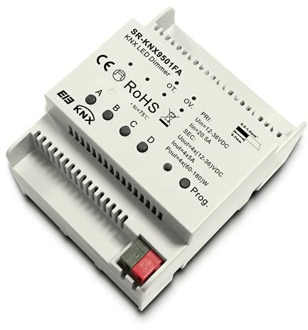 4 Kanal KNX LED Dimmer für Stripes und LED Lampen · 12-36V / 4 * 5A