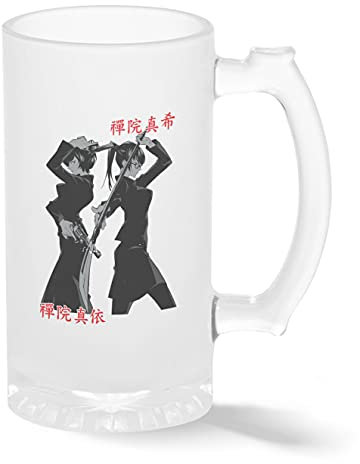 Maki Zenin and Mai Zenin Anime Manga Art Transparent Bierkrug Stein 500ml