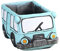 Mini Blumentöpfe,Hula Mini Blumentopf Zement Autoform, Cartoon-Auto Retro Pflanzentopf Gartentöpfe Kreativ Mit Ablauflöchern, Für Sukkulenten, Kakteen, Kräuter, Für Zuhause, Garten, Geschenk, Büro (E)