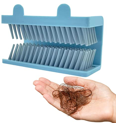 Shower Hair Catcher Silicone Hair Collector Bathroom Bath Strainer Shower Drain Brush Silicone Shower Hair Trap Hair Collector for Bathroom Bathtub Bedroom Kitchen Reusable