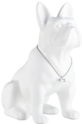 XYQXYQ Französische Bulldogge Deko Skulpturen, Kunstharz Englische Bulldogge Figur Hund Statue,Wohnzimmer Modern Schreibtisch-Dekoration