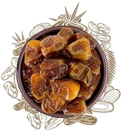 Sunnah Shop® Sukkari Datteln Rotab Royal aus Qasim 5KG - Superfresh & extra Soft | Frische Ernte | Einzigartiger Karamell-Geschmack | 100% Natürlich - OHNE Zusatzstoffe