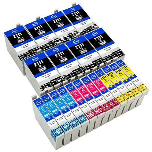 ESMONLINE 20 er Set Multipack kompatible Druckerpatronen als Ersatz für Epson 27 XL zu Epson Workforce WF 7720DTWF 7715DWF 7710DWF 7620DTWF 7610DWF 7210DTW 7110DTW 3640DTWF 3620DWF