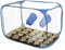 Asixxsix Pilzzuchtzelt, Transparente PVC-Pop-up-Pilzzucht-Stillluftbox mit 2 Armanschlüssen, Faltbarer, Tragbarer Pilzzuchtbehälter für Sporen, Mykologie, Gartenbaubedarf