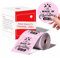 Kompatibel mit Phomemo M110 Rundes Etikett für M120 M200 M220 M221 1.96x1.96 (50x50mm) Sticky Thermal Labels Printer Paper 140 Etiketten/Rolle,für Barcode, DIY-Logo, Haus, Büro，Rosa