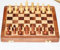Schachspiel aus Holz, groß, magnetisch, Reiseschach-Set für Kinder, zusammenklappbares und tragbares Schachbrett, 25,4 cm Größe, A