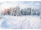 MIRRORANG 3x2,5m Forêt enneigée Toile de Fond Hiver Paysage Flocon de Neige des Arbres La Photographie Contexte pour Noël Vacance Nouvel an Fête Affiche Photo Studio Accessoires, Vinyle