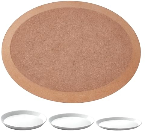 BENECREAT Herramientas de Cerámica Ovaladas - Placa y Prensa de Formación de Platos, Construcción Manual, para Arcilla - Suministros