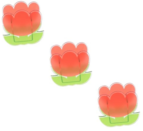 Cabilock 3pcs Decorative Vase Acrylic Storage Box Flower Shop Accessory Pen Holder Organizing Box