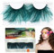 Faux Cils Naturel,Faux Cils,Fake Lashes,Les Cils Magiques, Les Cils à Plumes,Décoration glamour pour fête, carnaval, faux bal, scène, Halloween