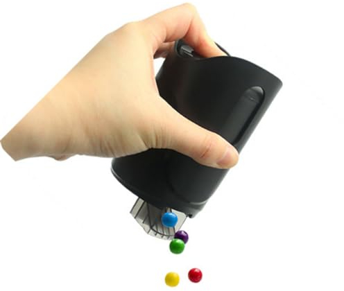 Portable Nut Candy Snack Dispenser,270ml Press Type Reusable snack dispenser,Automatic Peanut, Cashew kernels Dispenser,Keep Fingers Clean, Plastic Car-Ready Snack Feeder for Leisure Snacking