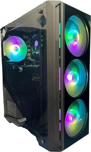 PC Gaming Computer Fisso Desktop i7 - RAM 64GB - SSD 1 TB - ARC 380 6GB GDDR5 - Windows 11 PRO - WiFi USB - HDMI y VGA - Inalámbrico - Oficina Internet Escuela