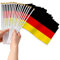 AEYAKA Klein Deutschland Flagge, 30 unidades de banderas alemanas miniatura para fans de la Eurocopa, Copa del Mundo, Euro, Juegos, decoración de fiestas en casa y jardín, bar - 14 x 21 cm