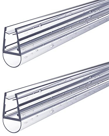 S'AFIELINA Duschtürdichtung, 60cm Duschdichtung Duschlippe Wasserdicht Dichtung Dusche Glastür für 4-6mm Glas Premium Duschdichtungen für Duschtüren und Duschkabinen (2 Stück)