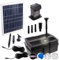 Teichfilter Innovative Solar Springbrunnen Solar Teichpumpe Solar Wasserspiel Solar-Teichpumpen-Set für den Gartenteich Solarpanel im stabilen Rahmen (Aqua-Vital 12-UV-C)