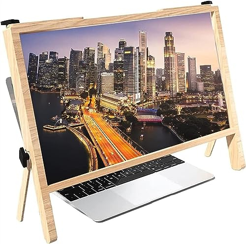 OYYMTE Laptop-Bildschirm-Lupe-Schutz-Halter, Computer-Bildschirm-Vergrößerung for Laptop, ultraklare Blu-Ray-3-fache Vergrößerungslinse