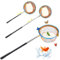 Jeinbuil Teleskop Kinder Kescher Schmetterling Net Kinder Klein Fangnetz Outdoor Länge von 66 cm auf 145 cm Ideal zum Fangen Insekten Fischen Angeln Teich Pool Garten Strand (1 Stück)