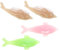 HONMEET 4pcs Nail Brush Friendly Dolphin Shaped Nail Brush for Home Use Random Color